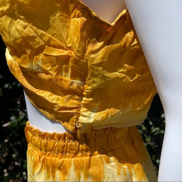 💋NWT House Of Harlow x Sophia Richie Golden Tie Dye Short & Crop Top Set - Picture 7 of 16
